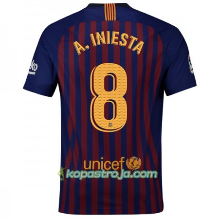 Billiga Fotbollströjor FC Barcelona A_Iniesta 8 Hemma tröja 2018/19 Kortärmad